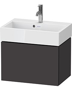 Duravit L-Cube vanity unit LC611908080 58.4x39.1x39.4cm, 2000 pull-out, wall-mounted, graphite super matt
