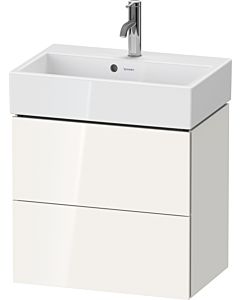 Duravit L-Cube Waschtisch-Unterschrank LC621908585 58,4x39,1x54,4cm, 2 Schubkästen, wandhängend, weiß hochglanz