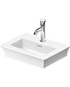 Duravit Meuble White Tulip - lave-mains 0737450041 45x33cm, sans trop-plein, avec banc avec trou pour robinetterie, avec trou pour robinetterie, blanc