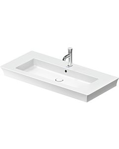 Duravit White Tulip meuble lavabo 2363100000 105,5 x 49 cm, avec trou pour robinetterie, blanc , avec trop-plein, banque de trous pour robinetterie