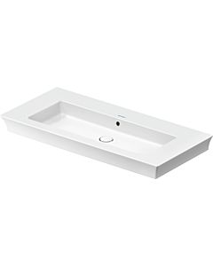 Duravit White Tulip meuble lavabo 2363100060 105,5 x 49 cm, sans trou pour robinetterie, blanc , avec trop-plein, banque de trous pour robinetterie