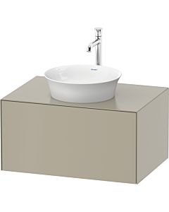 Duravit White Tulip Waschtisch-Unterschrank WT497506060 80 x 55 cm, Taupe Seidenmatt, wandhängend, 1 Auszug, 1 Konsolenplatte