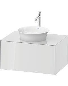 Duravit Meuble sous-vasque Tulip blanc WT497508585 80 x 55 cm, Weiß Hochglanz , 2000 , coulissant 2000 , plaque console match2