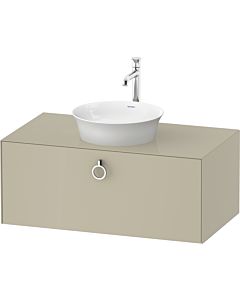 Duravit White Tulip Waschtisch-Unterschrank WT49810H3H3 100 x 55 cm, Taupe Hochglanz, wandhängend, 1 Auszug mit Griff, 1 Konsolenplatte