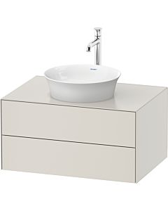Duravit White Tulip vanity unit WT498503939 80 x 55 cm, Nordic white silk matt, 2000 , 2 drawers, match1 console plate