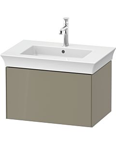 Duravit White Tulip Waschtisch-Unterschrank WT42410H2H2 68,4 x 45,8 cm, Steingrau Hochglanz, wandhängend, 1 Auszug