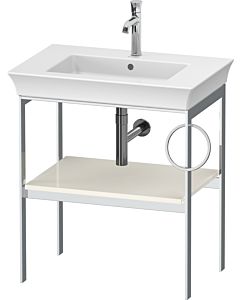 Duravit White Tulip Waschtisch-Konsole WT4543RH4H4 68,4 x 45 cm, Nordic Weiß Hochglanz, bodenstehend, Metall, 1 Handtuchhalter rechts