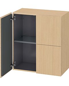 Duravit L-Cube Halbhochschrank LC117703030 70x36,3x80cm, 2 Türen, Eiche natur