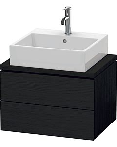 Duravit L-Cube vanity unit LC580501616 62 x 47.7 cm, black oak, for console, 2 drawers