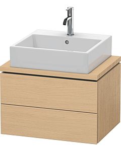 L-Cube Duravit vasque LC580503030 62 x 47,7 cm, chêne naturel, pour console, 2 tiroirs
