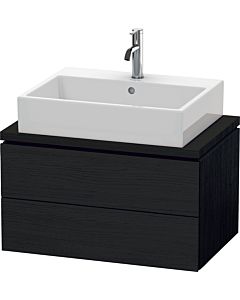 L-Cube Duravit vasque LC580601616 72 x 47,7 cm, chêne noir, pour console, 2 tiroirs