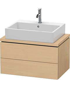 L-Cube Duravit vasque LC580603030 72 x 47,7 cm, chêne naturel, pour console, 2 tiroirs