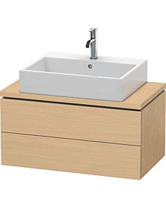 L-Cube Duravit vasque LC580703030 82 x 47,7 cm, chêne naturel, pour console, 2 tiroirs