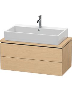 L-Cube Duravit vasque LC580803030 92 x 47,7 cm, chêne naturel, pour console, 2 tiroirs