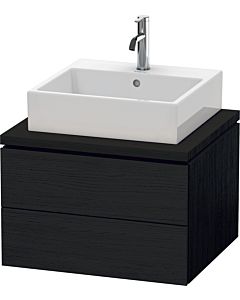L-Cube Duravit vasque LC581501616 62 x 54,7 cm, chêne noir, pour console, 2 tiroirs