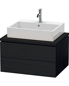 L-Cube Duravit vasque LC581601616 72 x 54,7 cm, chêne noir, pour console, 2 tiroirs
