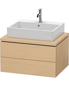 Duravit L-Cube Waschtisch-Unterschrank LC581603030 72 x 54,7 cm, Eiche natur, für Konsole, 2 Schubkästen