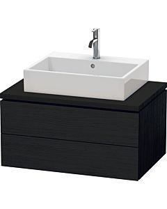 Duravit L-Cube vanity unit LC581701616 82 x 54.7 cm, black oak, for console, 2 drawers