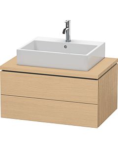 Duravit L-Cube Waschtisch-Unterschrank LC581703030 82 x 54,7 cm, Eiche natur, für Konsole, 2 Schubkästen