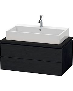 L-Cube Duravit vasque LC581801616 92 x 54,7 cm, chêne noir, pour console, 2 tiroirs
