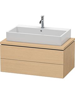 Duravit L-Cube Waschtisch-Unterschrank LC581803030 92 x 54,7 cm, Eiche natur, für Konsole, 2 Schubkästen