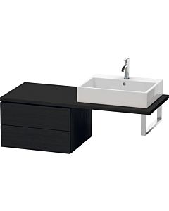 Duravit L-Cube meuble bas LC583801616 62 x 54,7 cm, chêne noir, pour console, 2 tiroirs