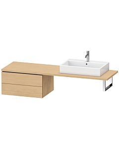 Duravit L-Cube Unterschrank LC585903030 72 x 54,7 cm, Eiche natur, für Konsole, 2 Schubkästen