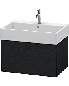 Duravit L-Cube vanity unit LC617601616 68.4 x 45.9 cm, black oak, 2000 pull-out, wall-hung