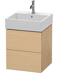 Duravit L-Cube vanity unit LC627403030 48.4 x 45.9 cm, natural oak, 2 drawers, wall-hung