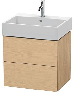 Duravit L-Cube vanity unit LC627503030 58.4x 45.9 cm, natural oak, 2 drawers, wall-hung