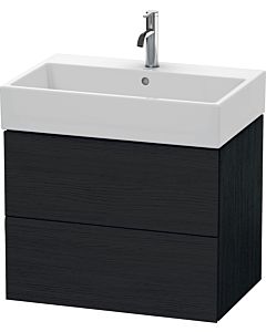 Duravit L-Cube vanity unit LC627601616 68.4 x 45.9 cm, black oak, 2 drawers, wall-hung