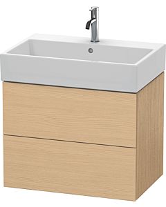 Duravit L-Cube Waschtisch-Unterschrank LC627603030 68,4 x 45,9 cm, Eiche natur, 2 Schubkästen, wandhängend