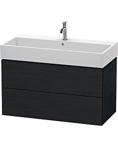Duravit L-Cube vanity unit LC627801616 98.4x 45.9 cm, black oak, 2 drawers, wall-hung