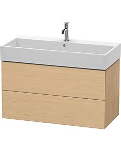 Duravit L-Cube Waschtisch-Unterschrank LC627803030 98,4x 45,9 cm, Eiche natur, 2 Schubkästen, wandhängend