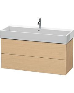 Duravit L-Cube vanity unit LC627903030 118.4x 45.9 cm, natural oak, 2 drawers, wall-hung