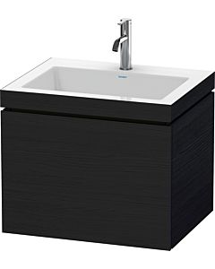 Duravit L-Cube vanity unit LC6916O1616 60 x48 cm, 2000 tap hole, black oak, 2000 pull-out