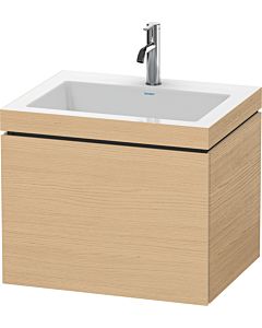 Duravit L-Cube Waschtisch-Unterschrank LC6916O3030 60 x48 cm, 1 Hahnloch, Eiche natur, 1 Auszug