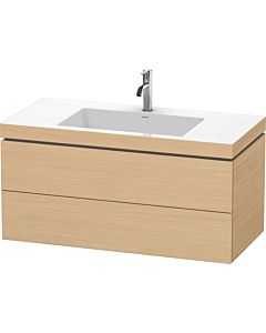 Duravit L-Cube vanity unit LC6928O3030 100 x 48 cm, 2000 tap hole, natural oak, 2 drawers