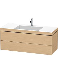 Duravit L-Cube vanity unit LC6929O3030 120 x 48 cm, 2000 tap hole, natural oak, 2 drawers