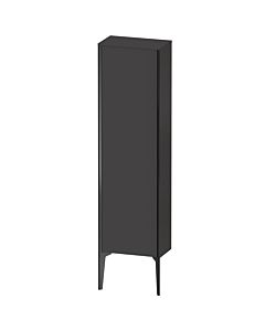Duravit high cabinet XV1315RB280 40x24x133cm, black matt, door on the right, graphite supermatt