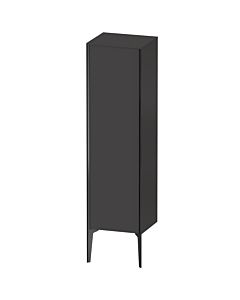 Duravit XViu Halbhochschrank XV1325LB280 40x36x133cm, schwarz matt, Tür links, graphit supermatt