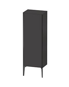 Duravit high cabinet XV1326LB280 50x36x133cm, matt black, door on the left, graphite supermatt