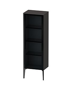 Duravit high cabinet XV1368LB280 50x36x133cm, glass door, black matt, door on the left, graphite super matt