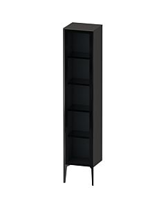 Duravit XViu Hochschrank XV1375RB280 40x36x177cm, Glastür, schwarz matt, Tür rechts, graphit supermatt