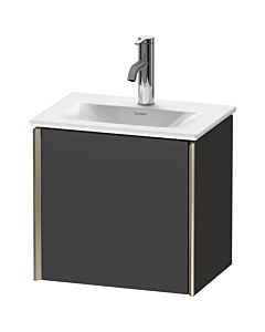 Duravit XViu vanity unit XV4030RB180 43x31x39.7cm, 2000 door, matt champagne, door on the right, graphite supermatt