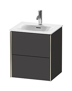 Duravit Meuble sous-vasque XViu XV41310B180 51x42x55.7cm, 2 tiroirs, champagne mat, graphite super mat