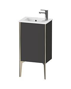Duravit XViu Waschtisch-Unterschrank XV4480RB180 41x29x59,4cm, stehend, champagner matt, Anschlag rechts, graphit supermatt