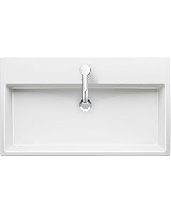Duravit Vero Air Waschtisch 23508000701 weiß wondergliss,80x47cm, ohne Hahnloch + Überlauf