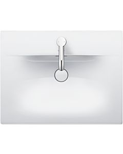 Duravit Viu Duravit Viu 2344630000 63x49cm, white, with 1 tap hole, with overflow, with tap platform