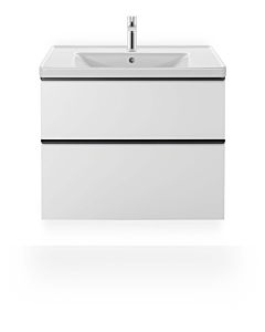 Duravit D-Neo Möbel-Waschtisch 23678000001 80 x 48 cm, mit Hahnloch, weiß WonderGliss, mit Überlauf, Hahnlochbank